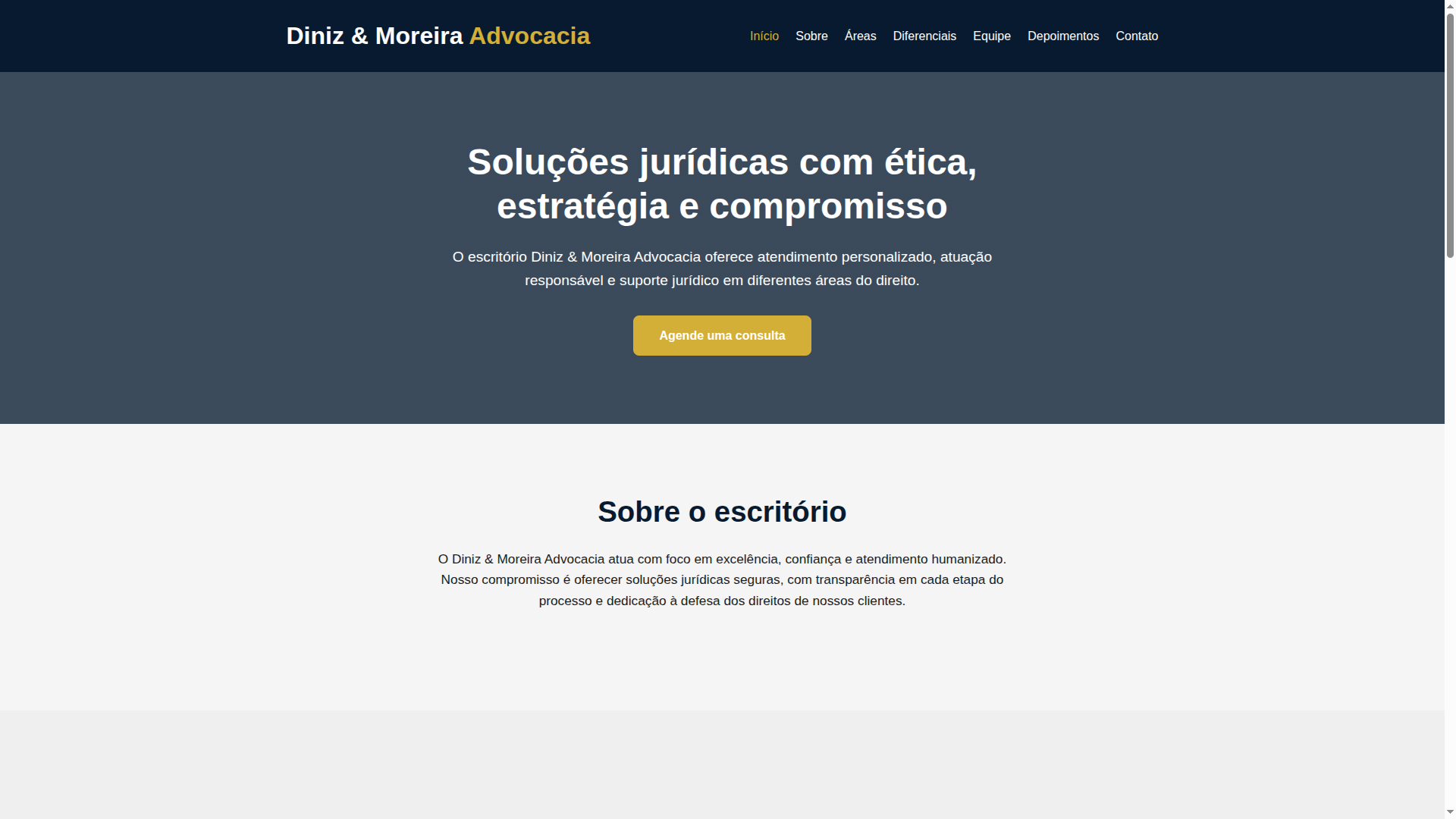 Projeto Diniz & Moreira Advocacia