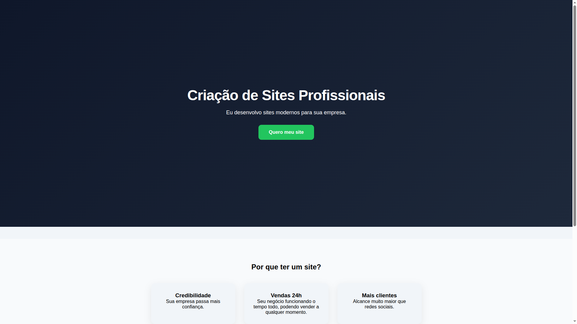 Projeto Landing Page Profissional